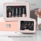 Mini Necessaire Nude com Transparencia - Crystal Case